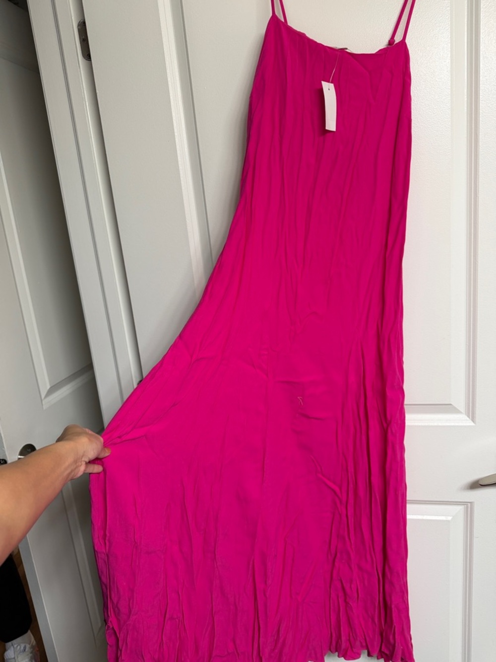 LOFT Hot Pink Maxi Dress
